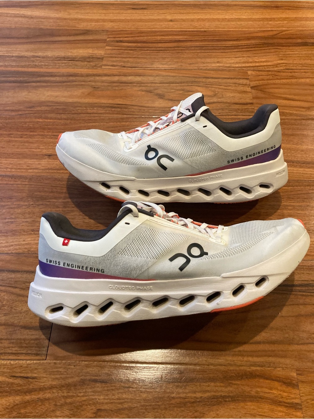 On Cloudsurfer Next 3ME30020256 White/Flame Running Shoes Men Size 11.5